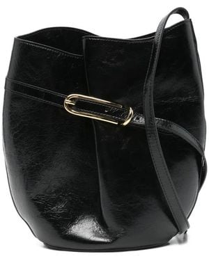 Liffner Bolso bombonera mini con cinturón - Negro