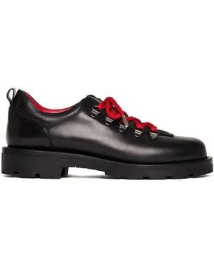 SCAROSSO Cora Lace-Up Boots - Black