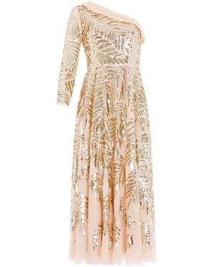 Needle & Thread Kleid Mit Pailletten - Natur