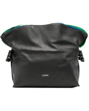 Loewe Medium Millefeuille Flamenco Clutch - Black