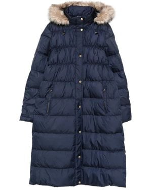 Ralph Lauren Fur Hooded Coat - Blue