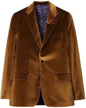 Paul Smith The Brierley Velvet Blazer - Brown