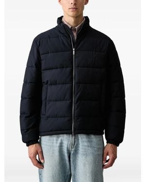Trussardi Quilted High-Neck Jacket - Black