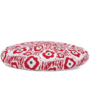 Kangol Floral-Intarsia Beret - Red