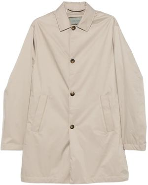 Canali Single-Breasted Coat - Natural
