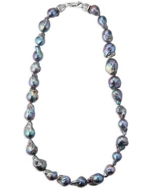 Emanuele Bicocchi Oversize Baroque Pearl Necklace - White