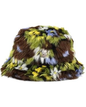 Kangol Flower-Pattern Bucket Hat - Green