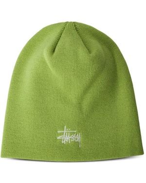 Stussy Berretto Con Logo Ricamato - Verde