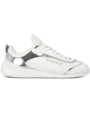 Pinko Sneakers Mit Logo - Weiß