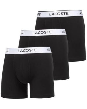 Lacoste Logo-Waistband Boxers Set (Set Of Three) - Black