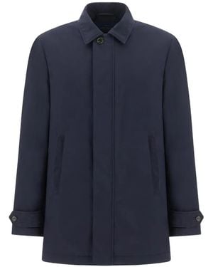 Paul & Shark Veste Typhoon Platinum À Bords En Daim - Blue