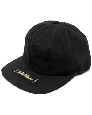 we11done Logo-Patched Baseball Cap - Black