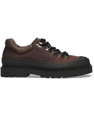 Birkenstock Prescott Leather Lace-Up Shoes - Black
