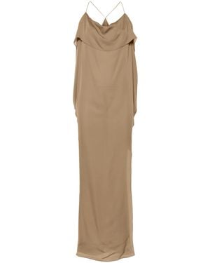 KHAITE The Dandora Silk Maxi Dress - Natural
