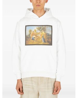 Death Cigarettes Graphic-Print Hoodie - White