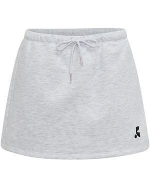 Rest&Recreation Drawstring-Waist Logo-Print Skort - White