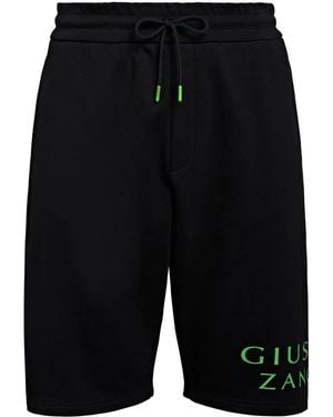 Giuseppe Zanotti Lr-43 Cotton Track Shorts - Black