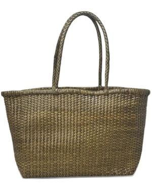 Donna Karan Bolso Shopper Tejido De Piel - Verde