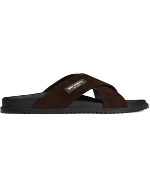 Dolce & Gabbana Split Sandalen - Schwarz