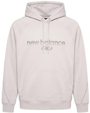 New Balance Trackside Fleece Hoodie - White