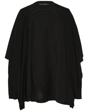 Yohji Yamamoto Layered Open-Front Jacket - Black