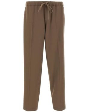 MM6 by Maison Margiela Drawstring-Waist Trousers - Brown