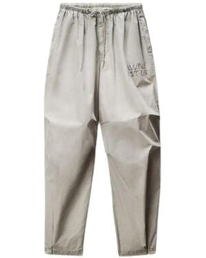 Alexander Wang Logo-Print Parachute Track Pants - Grey