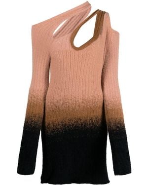 OTTOLINGER Gradient-Effect Knitted Mini Dress - Black