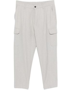 Eleventy Cargo-Pockets Trousers - White