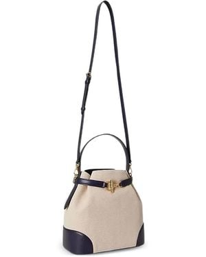Ralph Lauren Medium Blaike Bucket Bag - Natural