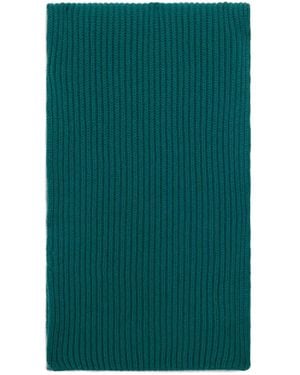 Malo Ribbed Scarf - Green
