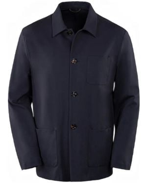 Moorer Keaton-J Shirt Jacket - Blue
