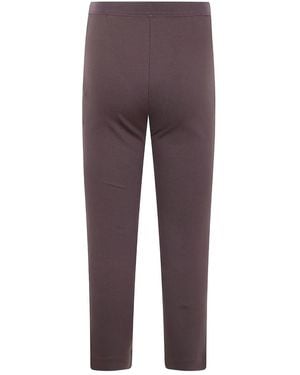 Liviana Conti Elasticated-Waistband Leggings - Purple