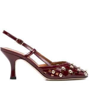 Evaluna Escarpins À Découpe Sur L'Arrière - Pink