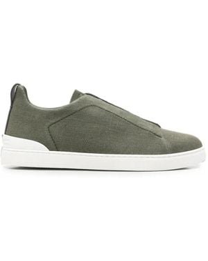 ZEGNA Linen Trainers - Green