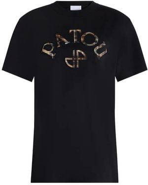 Patou Logo-Patch T-Shirt - Black