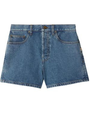 Burberry Denim Shorts - Blue