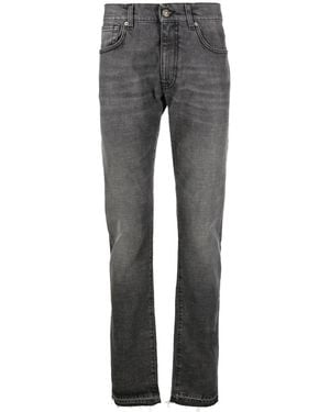 424 Jeans Slim Con Applicazione - Grigio