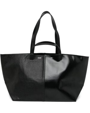 CAHU Sac Cabas À Logo Brodé - Noir