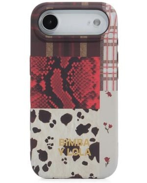Bimba Y Lola Python Patchwork Iphone 17 Air Rigid Case - White