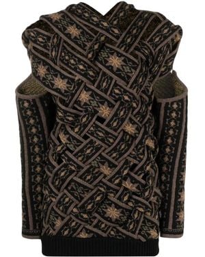 Y. Project Jersey Con Motivo En Intarsia - Negro