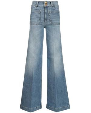 The Seafarer Jane Patch-Pocket Jeans - Blue