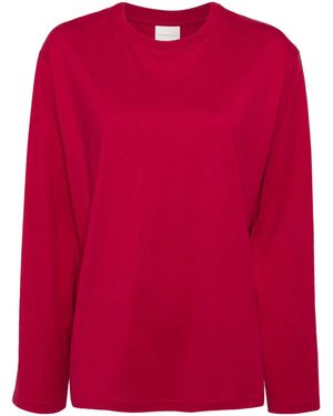 Stockholm Surfboard Club Logo-Print Organic Cotton T-Shirt - Red