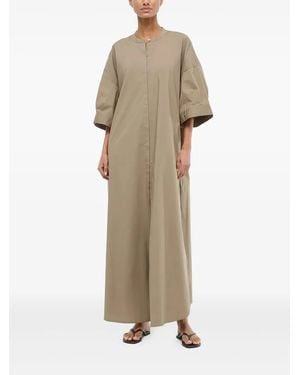 STAUD Round-Neck Maxi Dress - Natural