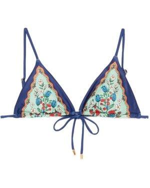 FARM Rio Triangle Bikini Top - Blue