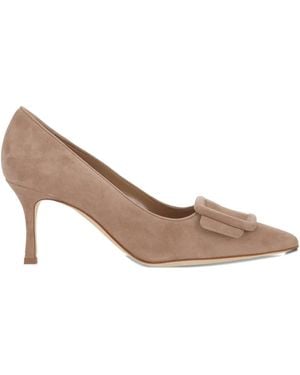 Manolo Blahnik Maysale Pumps - Brown