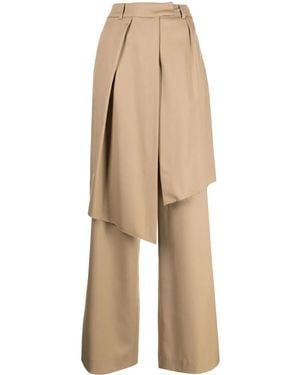 Goen.J Paneled Tailored Pants - Natural