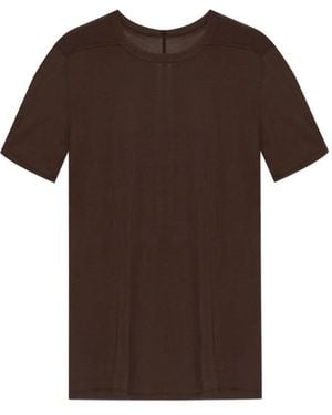 Rick Owens Seam-Detail T-Shirt - Brown