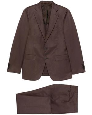 Canali Single-Breasted Suit - Brown