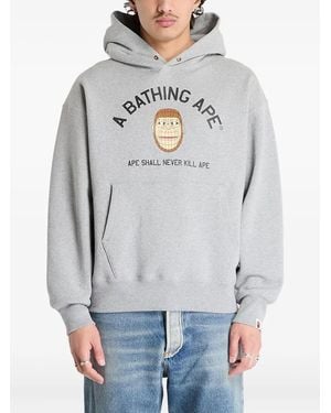 A Bathing Ape Polygon Ape Head Hoodie - Grau